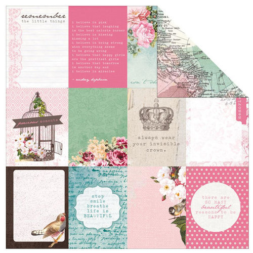 Kaisercraft - Oh So Lovely Collection - 12 x 12 Double Sided Paper - Lass