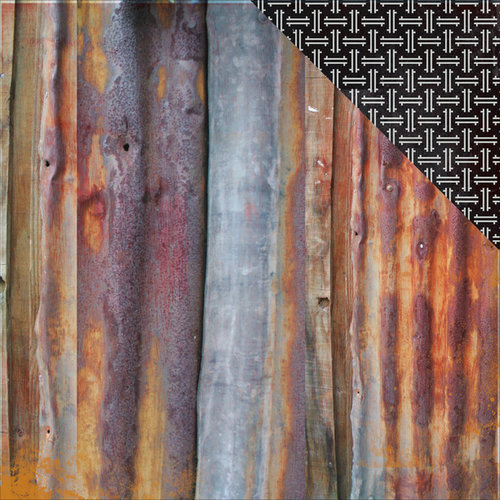 Kaisercraft - Scrap Yard Collection - 12 x 12 Double Sided Paper - Rusty