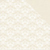 Kaisercraft - Back to Basics Collection - 12 x 12 Double Sided Paper - Beige Damask