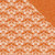 Kaisercraft - Back to Basics Collection - 12 x 12 Double Sided Paper - Orange Damask