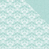 Kaisercraft - Back to Basics Collection - 12 x 12 Double Sided Paper - Seabreeze Damask