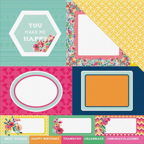 Kaisercraft - Fiesta Collection - 12 x 12 Double Sided Paper - Arriba