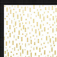 Kaisercraft - A Touch of Gold Collection - 12 x 12 Double Sided Paper - Razzle