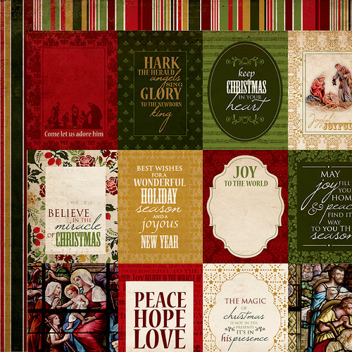 Kaisercraft - Holy Night Collection - Christmas - 12 x 12 Double Sided Paper - Faith