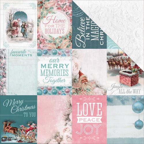 Kaisercraft - Silver Bells Collection - Christmas - 12 x 12 Double Sided Paper - Good Wishes