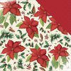 Kaisercraft - Home for Christmas Collection - 12 x 12 Double Sided Paper - Poinsettia