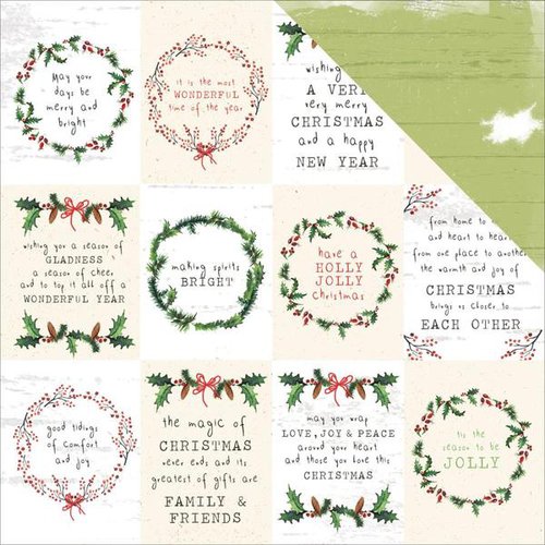 Kaisercraft - Home for Christmas Collection - 12 x 12 Double Sided Paper - Season