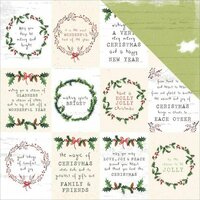 Kaisercraft - Home for Christmas Collection - 12 x 12 Double Sided Paper - Season