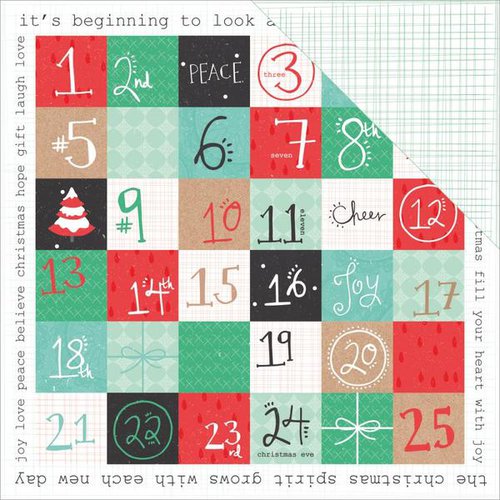 Kaisercraft - Holly Jolly Collection - Christmas - 12 x 12 Double Sided Paper - Peppy