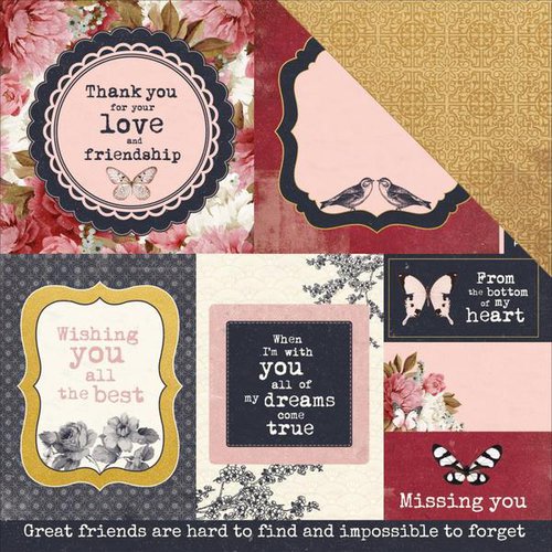 Kaisercraft - Ma Cherie Collection - 12 x 12 Double Sided Paper - Fine