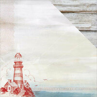 Kaisercraft - Sail Away Collection - 12 x 12 Double Sided Paper - Lighthouse