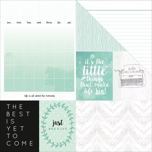 Kaisercraft - My Year, My Story Collection - 12 x 12 Double Sided Paper - Minty