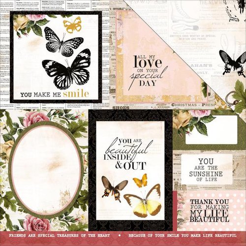 Kaisercraft - Treasured Moments Collection - 12 x 12 Double Sided Paper - Nostalgia