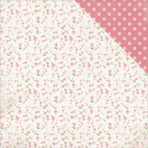 Kaisercraft - Cottage Rose Collection - 12 x 12 Double Sided Paper - Wallpaper
