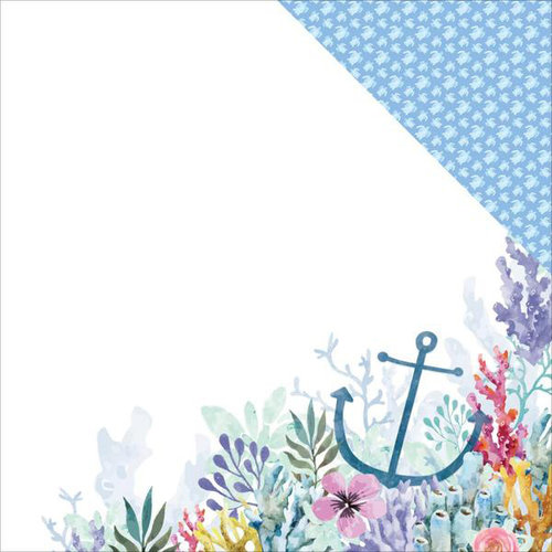 Kaisercraft - Mermaid Tails Collection - 12 x 12 Double Sided Paper - Sea Turtle