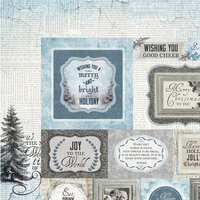 Kaisercraft - Frosted Collection - Christmas - 12 x 12 Double Sided Paper - Icy