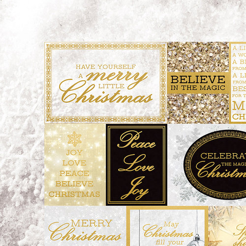 Kaisercraft - Glisten Collection - Christmas - 12 x 12 Double Sided Paper with Foil Accents - Incandescent
