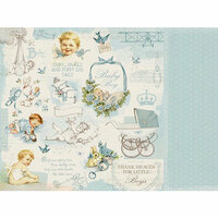 Kaisercraft - Peek-A-Boo Collection - 12 x 12 Double Sided Paper - Bambino