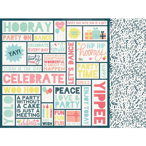 Kaisercraft - Party Time Collection - 12 x 12 Double Sided Paper - Hooray