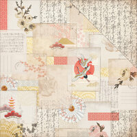 Kaisercraft - Hanami Garden Collection - 12 x 12 Double Sided Paper - Komoberi