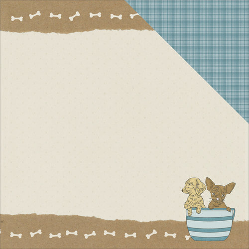 Kaisercraft - Pawfect Collection - 12 x 12 Double Sided Paper - Puppy