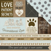 Kaisercraft - Pawfect Collection - 12 x 12 Double Sided Paper - Ruff