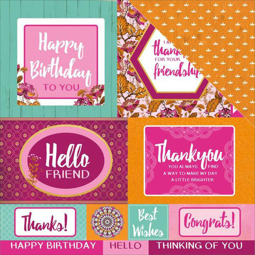 Kaisercraft - Bombay Sunset Collection - 12 x 12 Double Sided Paper - Party