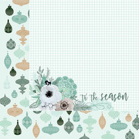 Kaisercraft - Mint Wishes Collection - Christmas - 12 x 12 Double Sided Paper - Flannelette