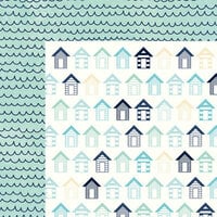 Kaisercraft - Summer Splash Collection - 12 x 12 Double Sided Paper - Beach Huts