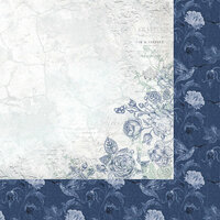 Kaisercraft - Wandering Ivy Collection - 12 x 12 Double Sided Paper - Plaster Rose