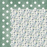 Kaisercraft - Wandering Ivy Collection - 12 x 12 Double Sided Paper - Blue Posy
