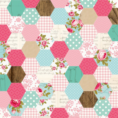 Kaisercraft - Miss Betty Collection - 12 x 12 Double Sided Paper - Sewing