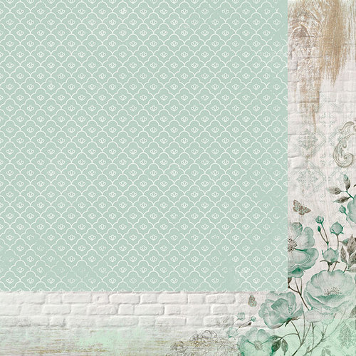 Kaisercraft - Memory Lane Collection - 12 x 12 Double Sided Paper - Mint Blush