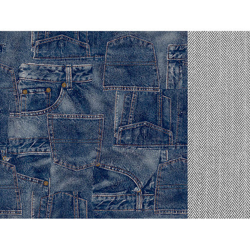 Kaisercraft - Mountain Air Collection - 12 x 12 Double Sided Paper - Blue Jeans