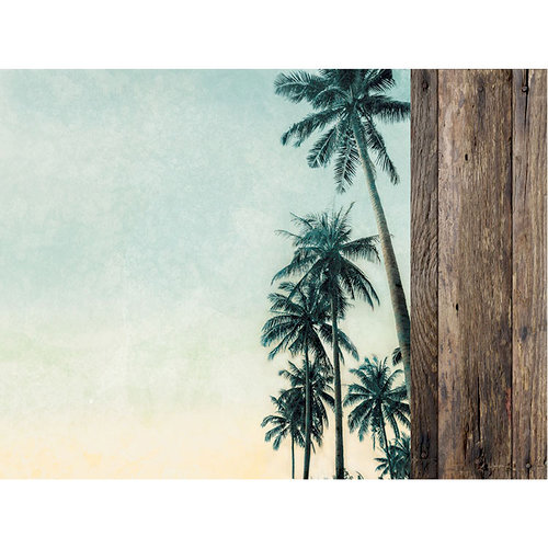 Kaisercraft - Paradise Found Collection - 12 x 12 Double Sided Paper - Palm Trees