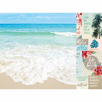 Kaisercraft - Paradise Found Collection - 12 x 12 Double Sided Paper - Tides