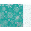 Kaisercraft - Christmas - Let It Snow Collection - 12 x 12 Double Sided Paper With Foil Accents - Falling Snowflakes