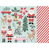 Kaisercraft - Christmas - Peppermint Kisses Collection - 12 x 12 Double Sided Paper - Santa and Co