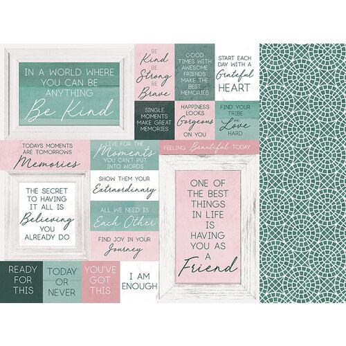 Kaisercraft - Lily and Moss Collection - 12 x 12 Double Sided Paper - Circular