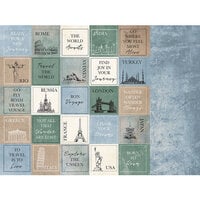 Kaisercraft - Explorer Collection - 12 x 12 Double Sided Paper - Postmarks