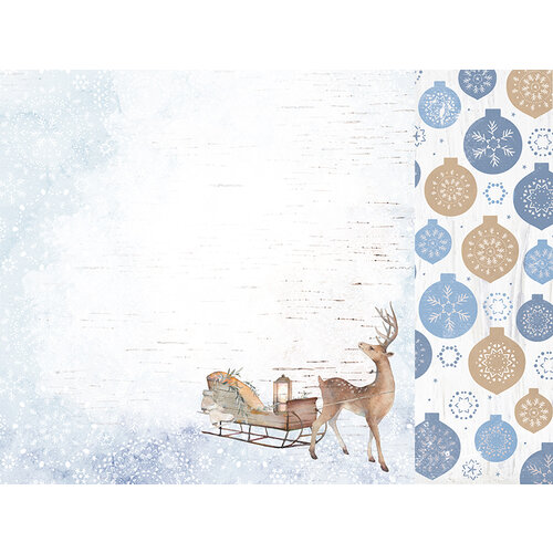 Kaisercraft - Whimsy Wishes Collection - 12 x 12 Double Sided Paper - Dashing Deer