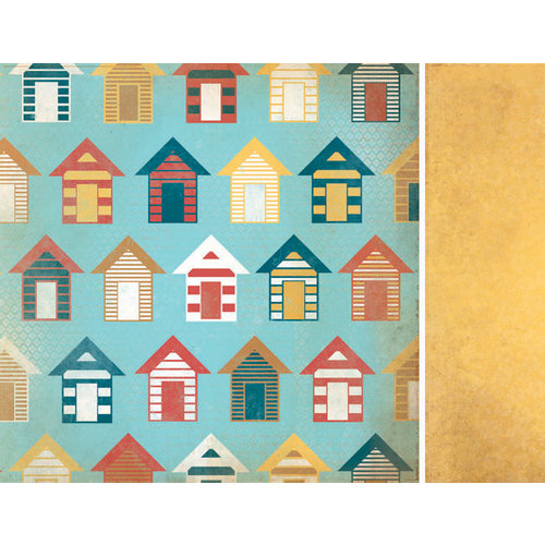 Kaisercraft - Seaside Collection - 12 x 12 Double Sided Paper - Beach Hut