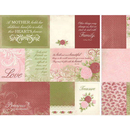 Kaisercraft - English Rose Collection - 12 x 12 Double Sided Paper - Charlotte