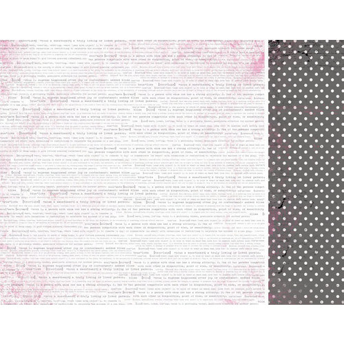 Kaisercraft - Love Notes Collection - Valentine - 12 x 12 Double Sided Paper - Love Song