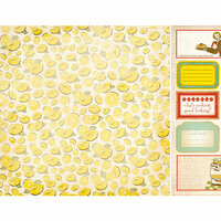 Kaisercraft - Nan's Favourites Collection - 12 x 12 Double Sided Paper - Lemon Slice