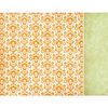 Kaisercraft - Bubblegum Hills Collection - 12 x 12 Double Sided Paper - Orange Pop