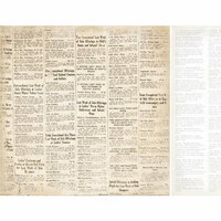 Kaisercraft - Timeless Collection - 12 x 12 Double Sided Paper - Newsprint