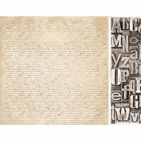 Kaisercraft - Timeless Collection - 12 x 12 Double Sided Paper - Script