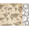 Kaisercraft - Timeless Collection - 12 x 12 Double Sided Paper - World Map