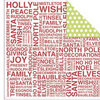Kaisercraft - Silly Season Collection - Christmas - 12 x 12 Double Sided Paper - Candy Cane